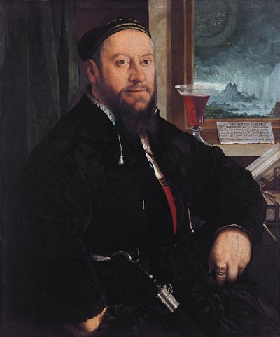 Portræt af Matthäus Schwarz af Christoph Amberger
