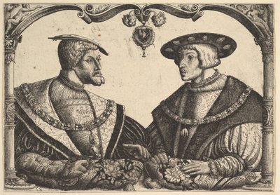 Kejser Karl V og Ferdinand I, ca. 1531. af Christoph Bockstorffer