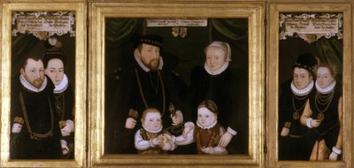 Triptykon af Johann Wilhelm von Sachsen, 1587 af Christoph Leutolph