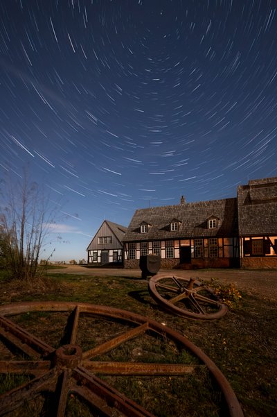 Star Trails Landsted af Christoph Schaarschmidt