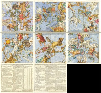 Globi Coelestis in Sex Tabulas Planas Redacti Descriptio af Christoph Weigel the Elder