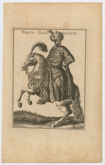 Suleiman II 1642-1691, Sultan af Det Osmanniske Rige, 1710 af Christoph Wiegel