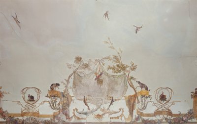 The Grande Singerie, detalje, ca. 1735 (vægmaleri) af Christophe Huet