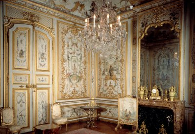 Udsigt over abernes kabinet eller "La Grande Singerie"" af Christophe Huet (1700-1759) 1737 Chantilly, Musee Conde af Christophe Huet