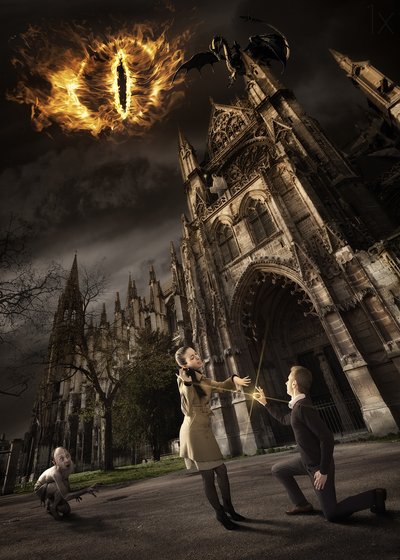 Episk katedral-dark fantasy af Christophe Kiciak