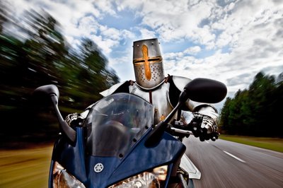 Ridder på motorcykel af Christophe Kiciak