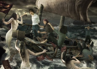 Stormfuld havfrueoprør af Christophe Kiciak