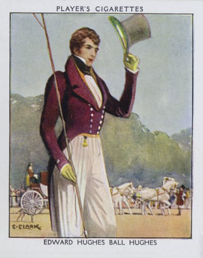 Edward Hughes Ball Hughes (farve litho) af Christopher (after) Clark