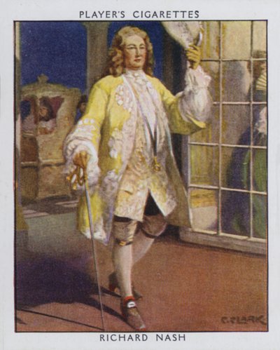 Richard Nash, Beau Nash (farve litho) af Christopher (after) Clark