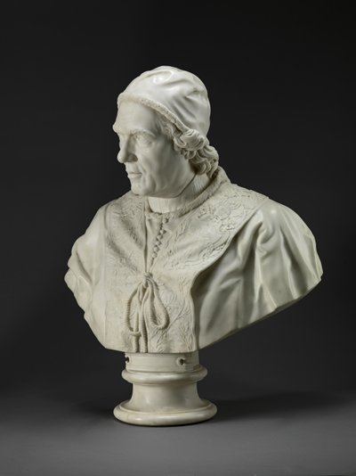 Pave Clemens XIV (1705-74) ca. 1772-76 (marmor) af Christopher (attr.to) Hewetson