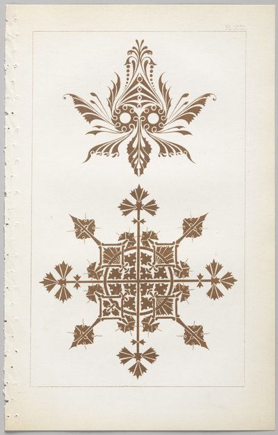Kunsten at dekorativt design: med et appendiks, der angiver de timer på dagen, hvor blomsterne åbner, udgivet af Day & Son, London, 1862 af Christopher Dresser