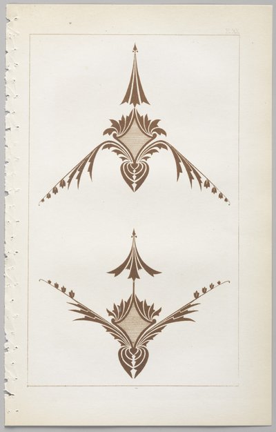 Kunsten at dekorativt design: med et appendiks, der angiver de timer på dagen, hvor blomsterne åbner, udgivet af Day & Son, London, 1862 af Christopher Dresser