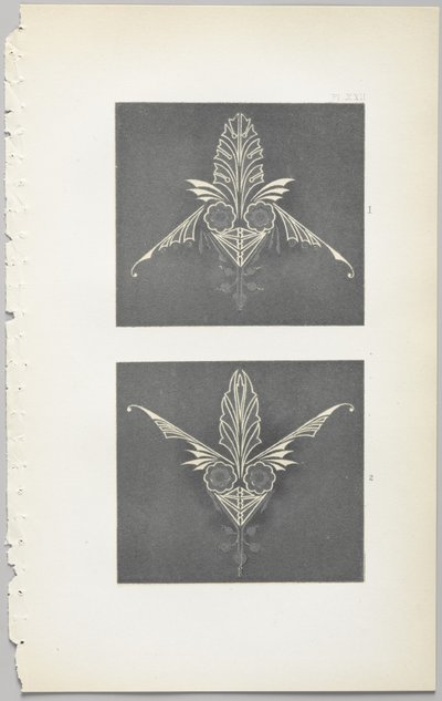 Kunsten at dekorativt design: med et appendiks, der angiver de timer på dagen, hvor blomsterne åbner, udgivet af Day & Son, London, 1862 af Christopher Dresser