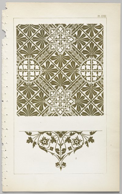 The art of decorative design : med et appendiks, der angiver de timer på dagen, hvor blomsterne åbner sig, udgivet af Day & Son, London, 1862 af Christopher Dresser