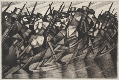Vender tilbage til skyttegravene af Christopher Richard Wynne Nevinson