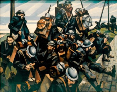 Tropper hviler af Christopher Richard Wynne Nevinson