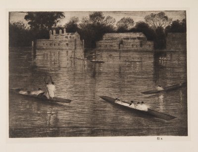 Søndag Aften, pub. 1926. af Christopher Richard Wynne Nevinson