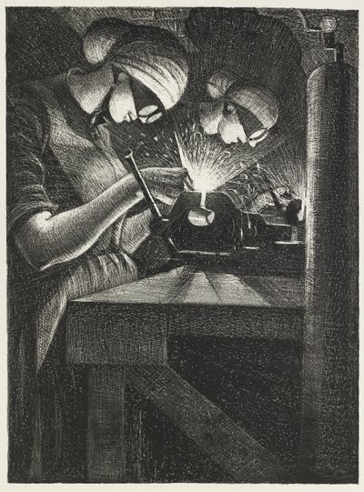 Acetylensvejsere, 1917 af Christopher Richard Wynne Nevinson