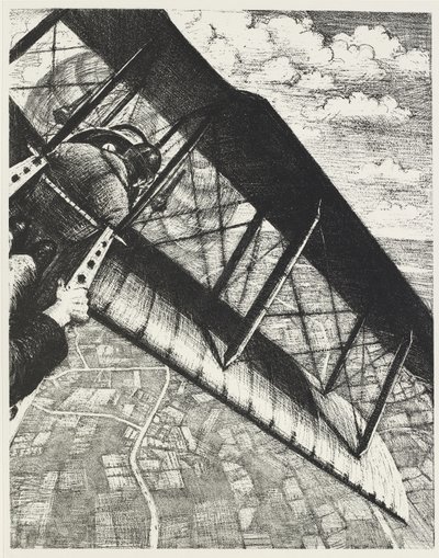 Bankvirksomhed ved 4.000 fod, 1917 af Christopher Richard Wynne Nevinson