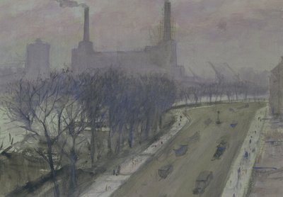 Battersea Power Station, ca. 1935 af Christopher Richard Wynne Nevinson