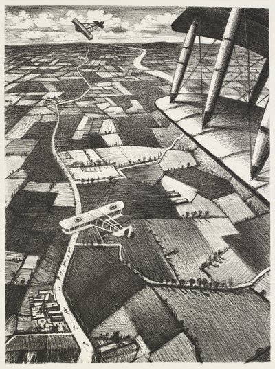 I luften, 1917 af Christopher Richard Wynne Nevinson