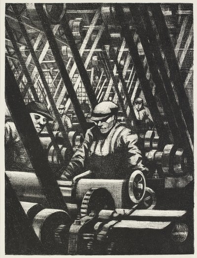 Making the Engine, 1917 af Christopher Richard Wynne Nevinson