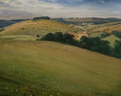 Summer in the Downs, 1946 af Christopher Richard Wynne Nevinson