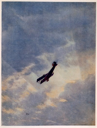 Swooping Down on a Hostile Plane, fra britiske kunstnere ved fronten, fortsættelse af vestfronten, 1918 af Christopher Richard Wynne Nevinson
