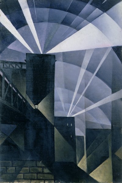 De første søgelys ved Charing Cross af Christopher Richard Wynne Nevinson