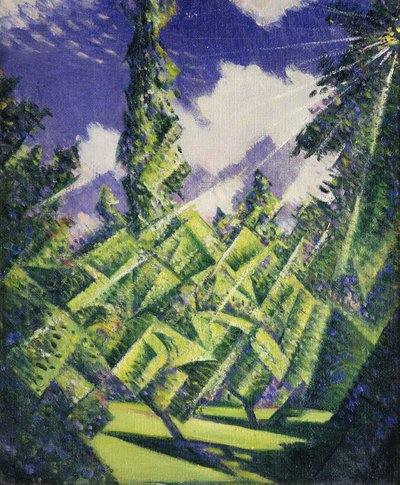De fire årstider: Sommer, ca. 1919 af Christopher Richard Wynne Nevinson