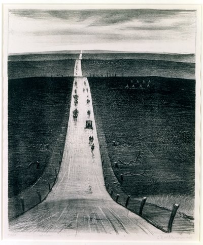 Vejen fra Arras til Bapaume, 1918 af Christopher Richard Wynne Nevinson