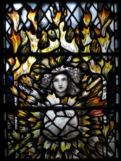 Ærkeenglen St. Uriel, Canterbury Cathedral af Christopher Whall