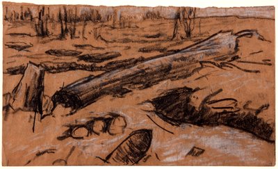 Et faldet træ, c1914. af Christopher Williams