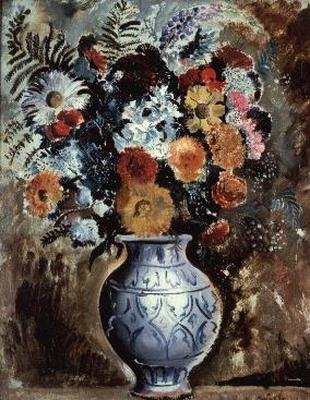 Blomster i en krukke af Christopher Wood