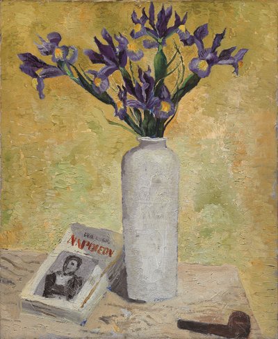 Iris i en høj vase af Christopher Wood