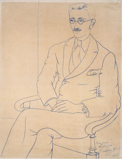 Portræt af Gerald Reitlinger, 1926 af Christopher Wood