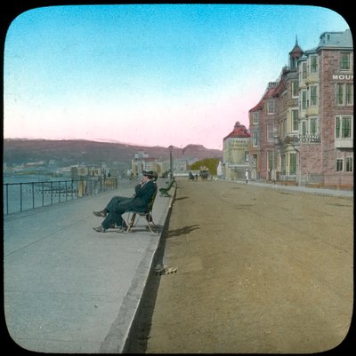 Esplanade, Penzance, Cornwall, slutningen af det 19. eller begyndelsen af det 20. århundrede af Church Army Lantern Department