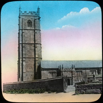 St Buryan Church, Cornwall, slutningen af det 19. eller begyndelsen af det 20. århundrede af Church Army Lantern Department