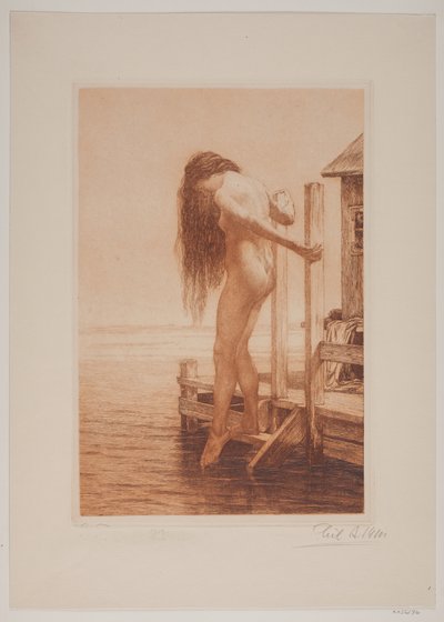 Badende dame af Cilius Johannes Konrad Andersen