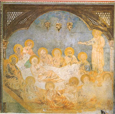 Marias død af Cimabue