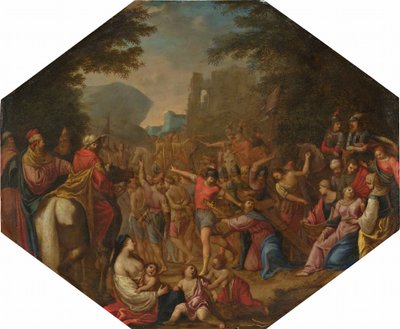 Vejen til Golgata af Circle of Claude Déruet