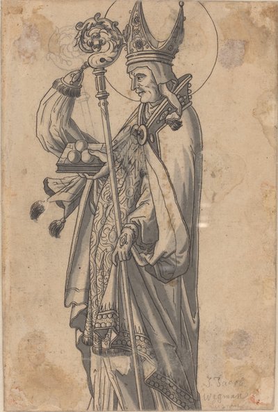Sankt Nikolaus (verso) af Circle of Hans Heinrich Wägmann