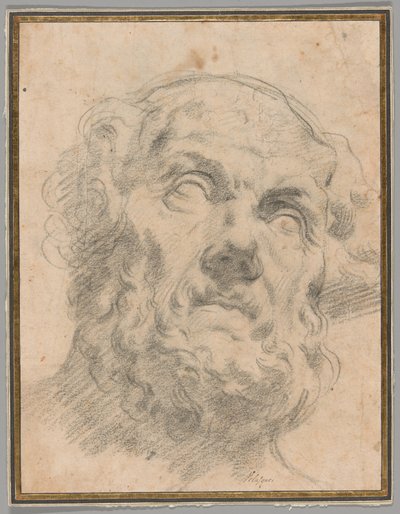 Leder af en gammel mand, muligvis Seneca af Circle of Peter Paul Rubens