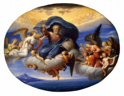 Gud Fader af Circle of Pierre Mignard I