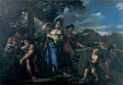 Erminia blandt hyrderne af Ciro Ferri