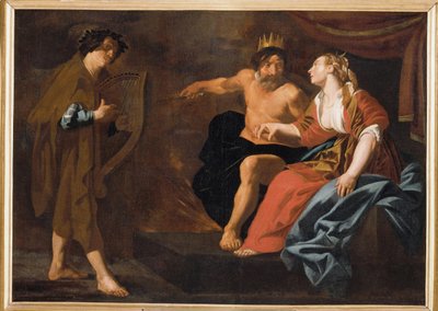 Orpheus, Pluto og Proserpina. af Claes Cornelisz. Moeyaert