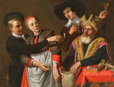 Rivals, første halvdel af 1600-tallet.. af Claes Cornelisz. Moeyaert