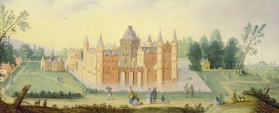 Kloster og slot i Egmond af Claes Jacobsz van der Heck