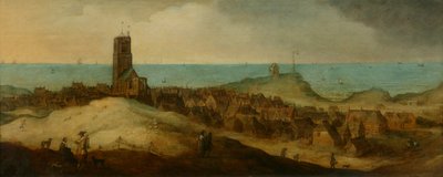 Egmond aan Zee (olie på panel) af Claes Jacobsz. van der Heck