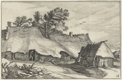 Gård og lille lade Landskaber med gårde (serietitel) af Claes Jansz. Visscher (II)